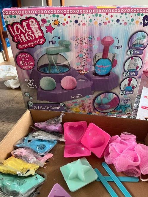 DIY Badbommen Maakset - Creatief Speelgoed, Kinderen en Baby's, Speelgoed | Educatief en Creatief, Gebruikt, Knutselen, Ophalen of Verzenden