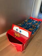 Cars Peuterbed 130x70 cm met matras en beddengoed, Kinderen en Baby's, Kinderkamer | Bedden, Ophalen, Gebruikt, 70 tot 85 cm, Minder dan 140 cm
