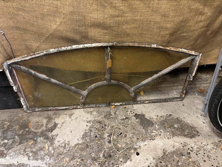 Antiek stal raam, Doe-het-zelf en Verbouw, Glas en Ramen, Gebruikt, Overige typen, 80 tot 120 cm, Minder dan 80 cm, Ophalen