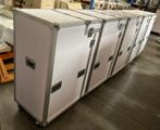 Verrijdbare Flightcases, wit,85x58x132 cm, Ophalen, Zo goed als nieuw, Overige instrumenten