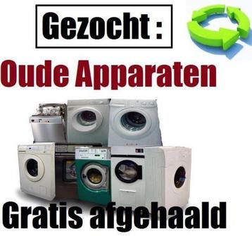 Gratis ophalen van oud ijzer vaatwasser wasmachine fietsen.