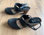 Art zwart - grijze leren sandalen maat 40, Art, Zwart, Zo goed als nieuw, Sandalen of Muiltjes