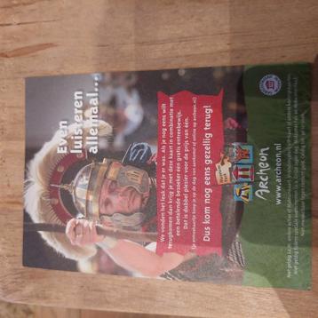 Archeon gratis entree met betalende bezoeker beschikbaar voor biedingen