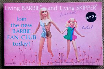 Living Barbie & Skipper boekje Mattel vintage 1970  beschikbaar voor biedingen