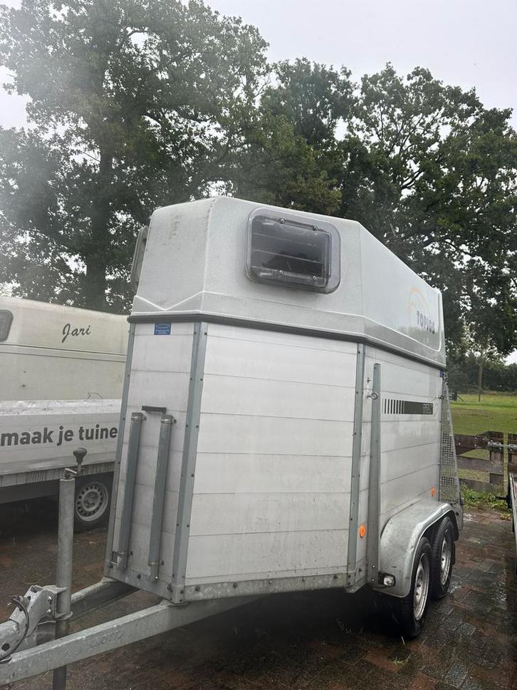 Titan 2 paards trailer aluminum !!! Topstaat !!!, Dieren en Toebehoren, Paarden en Pony's | Trailers en Aanhangwagens, Zo goed als nieuw
