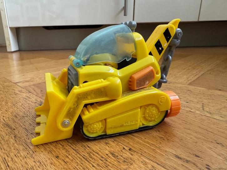 Paw Patrol Rubble met wagen, Kinderen en Baby's, Speelgoed | Actiefiguren, Gebruikt, Ophalen of Verzenden