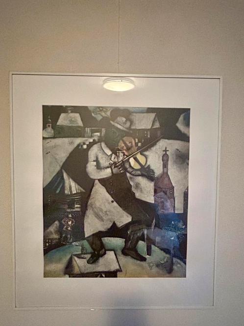 Reproductie The Fiddler van Marc Chagall, Antiek en Kunst, Kunst | Litho's en Zeefdrukken, Ophalen