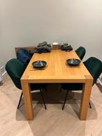 Massief Eiken Eettafel 150x90, Huis en Inrichting, Tafels | Eettafels, Ophalen, Gebruikt, Eikenhout, 50 tot 100 cm