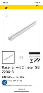 Railspot + 4 GU10 Spots Wit - Complete Set, Metaal of Aluminium, Nieuw, Ophalen of Verzenden, Led