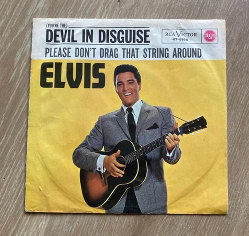 Single Elvis Presley , Devil in Disguise / Please Don't Drag, Cd's en Dvd's, Vinyl Singles, Gebruikt, Single, Pop, 7 inch, Verzenden
