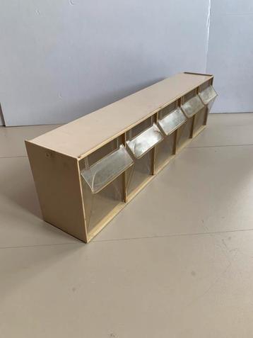 Vintage ladekast, sorteerbak, schroevenbak, 60x16,5x14cm beschikbaar voor biedingen