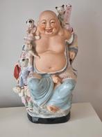 Antiek gemerkt chinees porselein buddha met zotjes, Ophalen of Verzenden