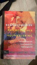 Sjef de Vries - Basismethodiek psychosociale hulpverlening, Sociale wetenschap, Ophalen of Verzenden, Zo goed als nieuw, Sjef de Vries