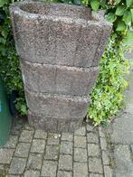 Stapelbare plantenbakken steen, Tuin en Terras, Steen, Rond, Gebruikt, Minder dan 60 cm