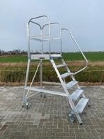 Bordestrap trap bordes magazijntrap verrijdbaar, Doe-het-zelf en Verbouw, Ladders en Trappen, Ophalen of Verzenden, Nieuw, Trap