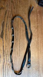 Zwart riempje met nikkelen studs, Kleding | Dames, Riemen en Ceinturen, Ophalen of Verzenden, Gedragen, Zwart, 100 cm of meer