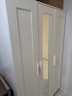 Witte kledingkast met spiegeldeur, Huis en Inrichting, Kasten | Kledingkasten, Ophalen, Overige materialen, Gebruikt, 100 tot 150 cm