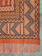 Handgeknoopt oosters wol Kelim tapijt Soumak red 194x266cm, Gebruikt, 150 tot 200 cm, 200 cm of meer, Ophalen of Verzenden