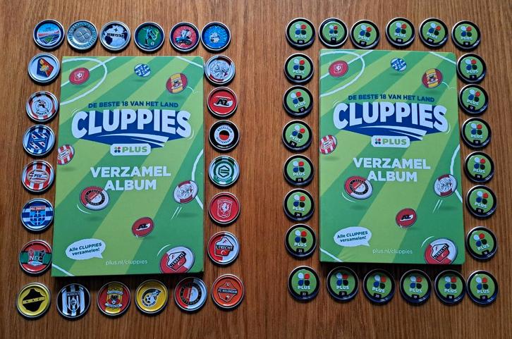2 plus cluppie albums met de 24 kleine cluppies compleet., Verzamelen, Sportartikelen en Voetbal, Nieuw, Overige typen, Overige binnenlandse clubs