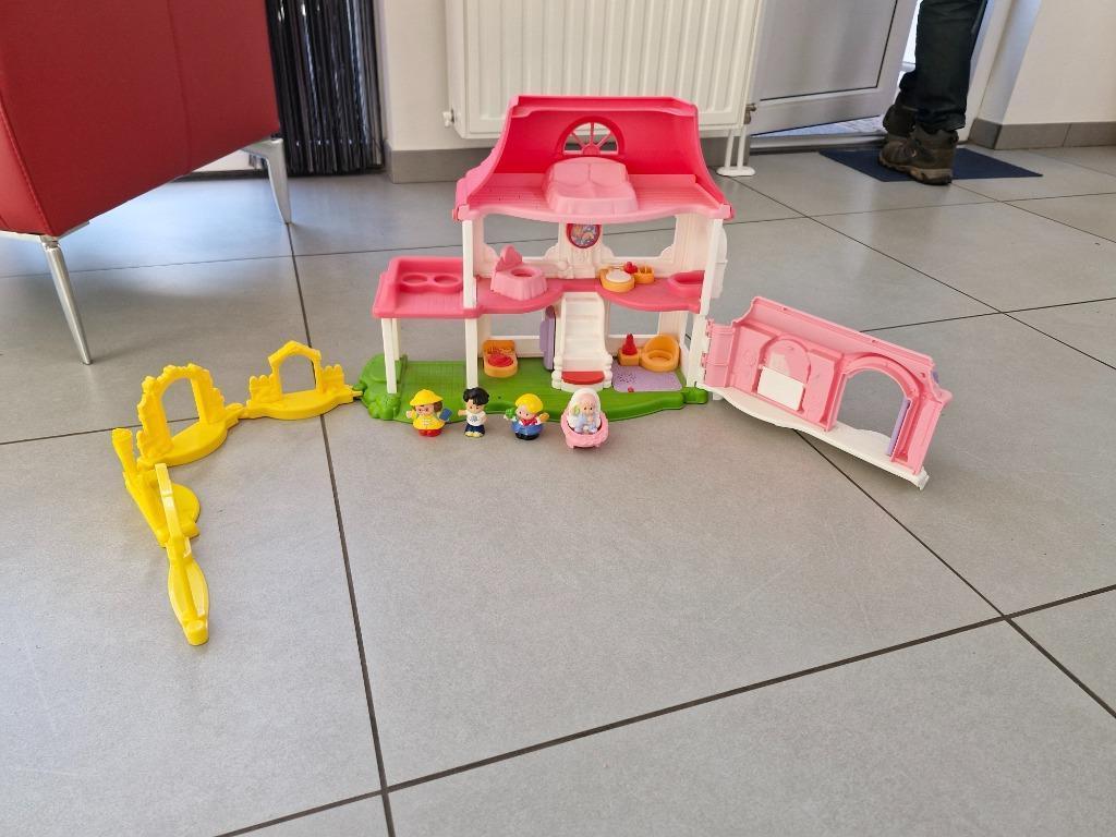 Little people huis, Kinderen en Baby's, Speelgoed | Fisher-Price, Ophalen, Zo goed als nieuw, Speelset, Met geluid