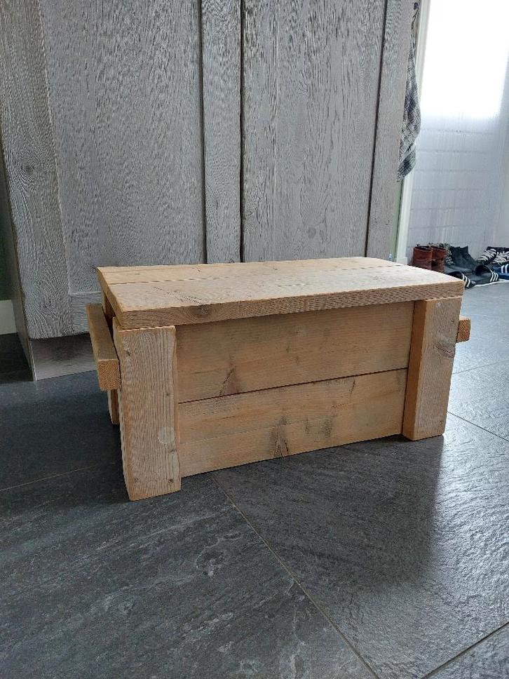 houten dekenkist, Huis en Inrichting, Woonaccessoires | Kisten, Zo goed als nieuw, Minder dan 50 cm, Minder dan 50 cm, 50 tot 100 cm