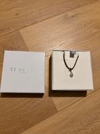 Mooi nieuw kettinkje Ti Sento ketting leer met hanger, Bruin, Nieuw, Ophalen of Verzenden, Overige materialen