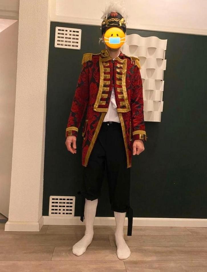 Carnavals pak, Kleding | Heren, Carnavalskleding en Feestkleding, Zo goed als nieuw, Maat 56/58 (XL), Ophalen of Verzenden