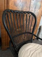 IKEA Storsele Zwarte Rotan Stoel - Mooie Staat!, Huis en Inrichting, Stoelen, Ophalen, Zwart, Riet of Rotan, Zo goed als nieuw