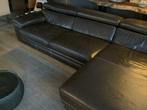 Lederen Chateau d’Ax bankstel (2 + 3 zits longchair) Chateau, Huis en Inrichting, Ophalen, Gebruikt, Hoekbank, Modern