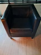 Zwarte Kubus Fauteuil, Ophalen, Gebruikt, 75 tot 100 cm, Modern