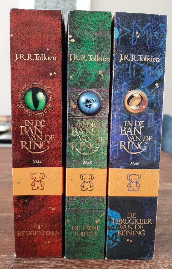 J.R.R. Tolkien - In de Ban van de Ring - Bruna (3 delen), Boeken, Fantasy, Gelezen, Ophalen of Verzenden