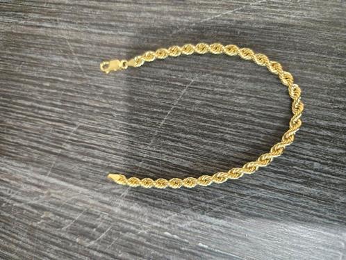 14 k gouden rope armband 4 gram, Sieraden, Tassen en Uiterlijk, Armbanden, Nieuw, Goud, Goud, Ophalen of Verzenden