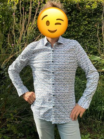 A Fish Named Fred maat S Whale lange mouw blauw/wit beschikbaar voor biedingen
