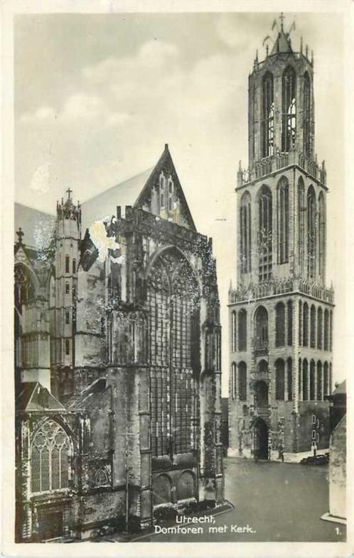 (300-127-035) Utrecht Domtoren met Kerk, Verzamelen, Ansichtkaarten | Nederland, Utrecht, Verzenden