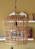 Bamboe hanenmand hanglamp incl. pendel en fitting izgst., Ophalen, Zo goed als nieuw, Minder dan 50 cm