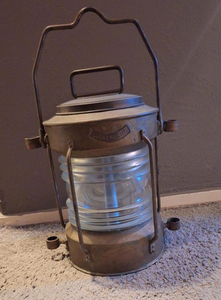 Antieke Scheepslamp "SÜDERLICHT", Antiek en Kunst, Antiek | Lampen, Ophalen