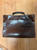 Aktetas voor heren. Donkerbruin., Bruin, Aktetas of Boekentas, Zo goed als nieuw, Leer
