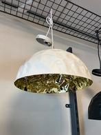 Moderne hanglamp wit/goud, Ophalen of Verzenden, Nieuw, Metaal, Minder dan 50 cm