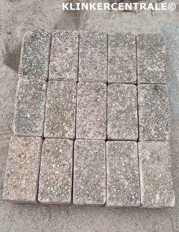 120m2 heide-grijs betonklinkers op pallets straatstenen bkk, Tuin en Terras, Tegels en Klinkers, Gebruikt, Klinkers, Beton, 10 m² of meer