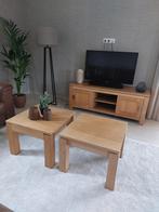 Set tafel, bijzettafel en tv meubel, Huis en Inrichting, Tafels | Eettafels, Ophalen, Gebruikt, 50 tot 100 cm, Landelijk