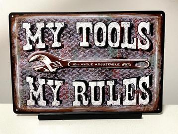 MY TOOLS …. tekstbord (Old Look) beschikbaar voor biedingen