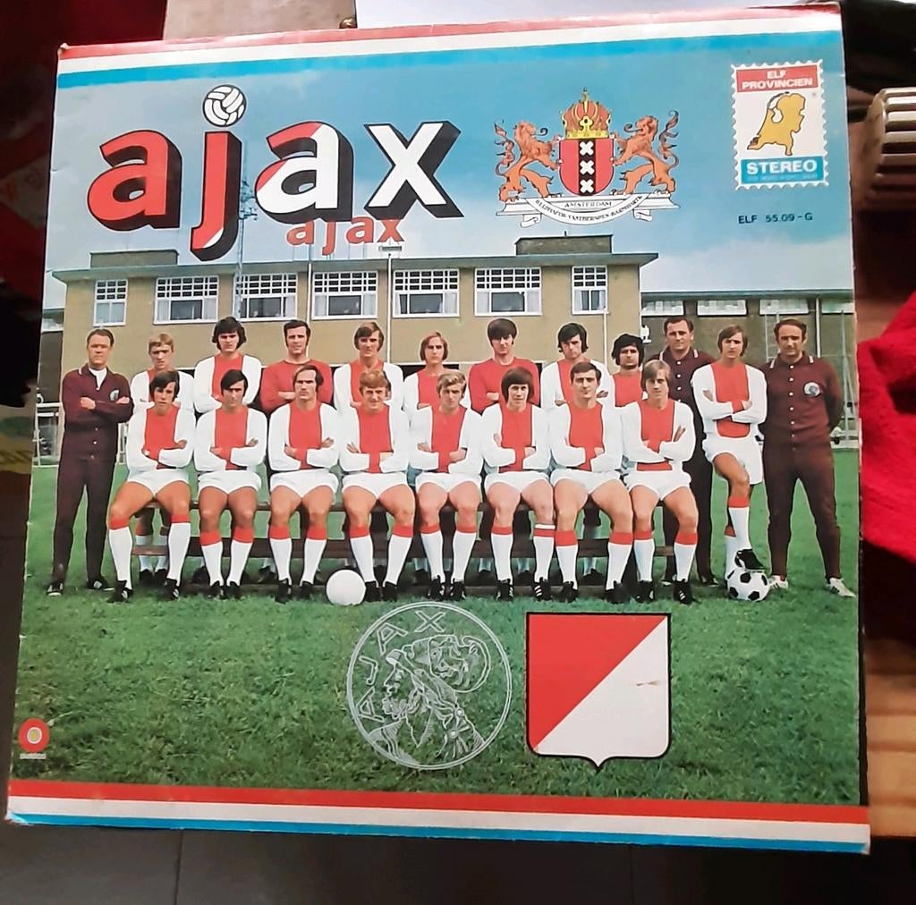 Ajax Elftal Vinyl Lp  - Gesigneerd!1973, Ophalen of Verzenden, Gebruikt, Ajax, Boek of Tijdschrift