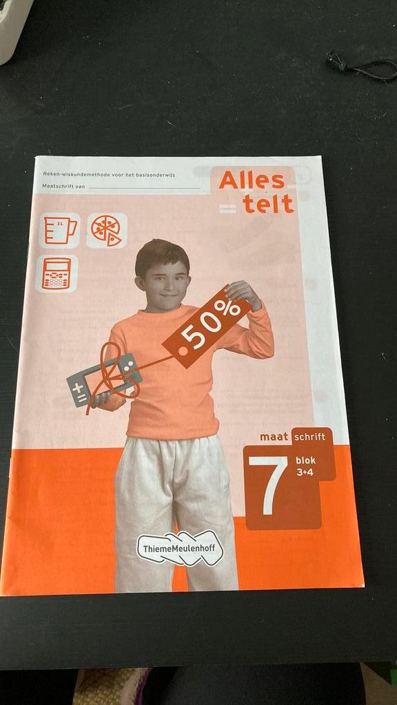 Alles telt - Maatschrift - groep 7 - rekenen, Boeken, Schoolboeken, Nieuw, Overige vakken, Overige niveaus, Ophalen of Verzenden