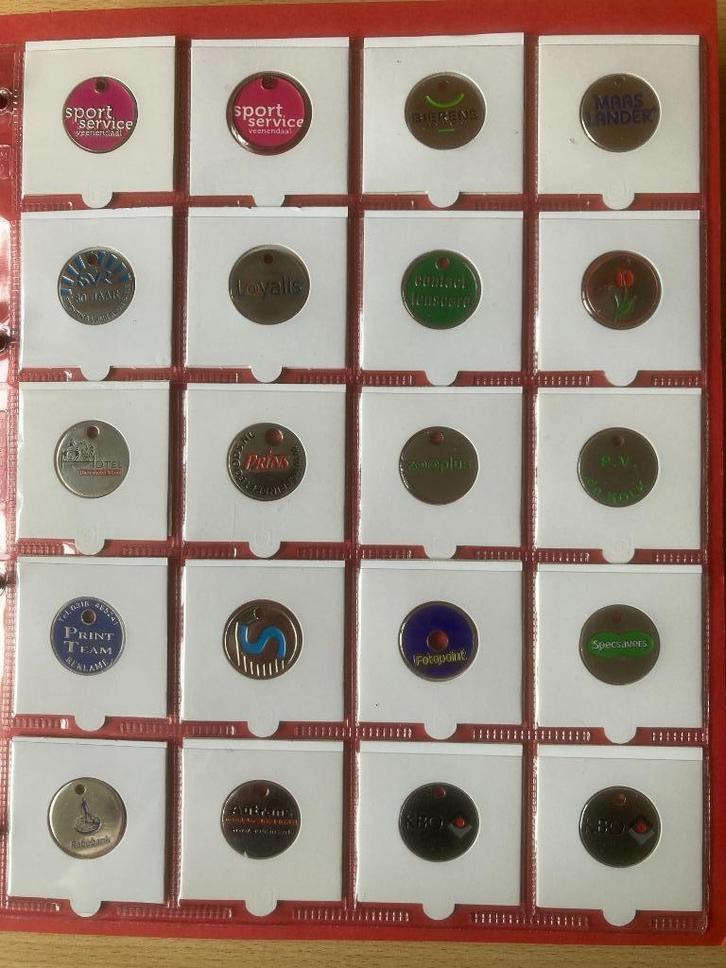 Winkelwagen muntjes Nederland (654 stuks), Postzegels en Munten, Penningen en Medailles, Overige materialen, Nederland, Verzenden