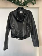 Leren jas zwart (L) & bomberjack legergroen (38), Maat 36 (S), Gedragen, Groen, Bershka