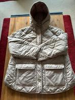 H&M khaki quilted coat with hood size M, Maat 38/40 (M), H&M, Ophalen of Verzenden, Zo goed als nieuw