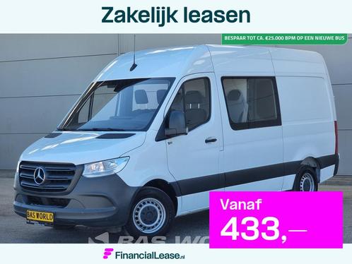 Mercedes Sprinter 314 CDI Dubbel Cabine Automaat 3,5t Trekha, Auto's, Bestelauto's, Bedrijf, Lease, Financial lease, Airconditioning