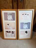 Twee Aziatische afbeeldingen in lijsten, Ophalen