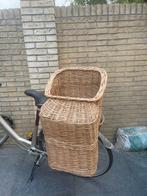 Vintage kinderzitje fietsmand rotan, Fietsen en Brommers, Fietsaccessoires | Fietsstoeltjes, Ophalen of Verzenden, Zo goed als nieuw