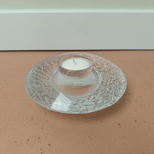 Orrefors Discus – Lars Hellsten waxinelichthouder, Antiek en Kunst, Antiek | Glas en Kristal, Ophalen of Verzenden